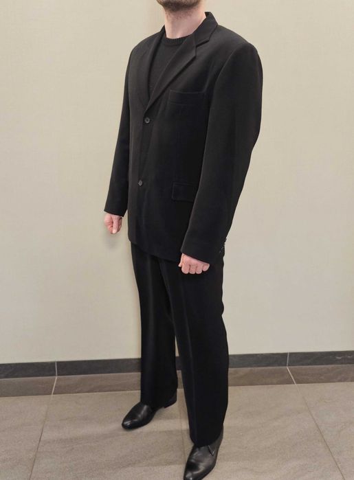 Garnitur męski czarny mat 100/188 XL