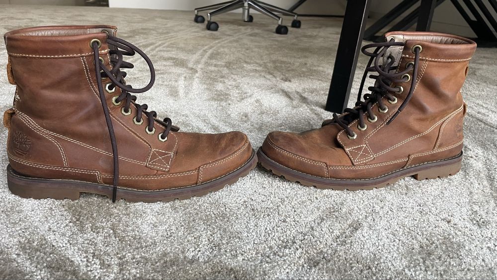 Botas Timberland em Pele (homem; tam 41.5)