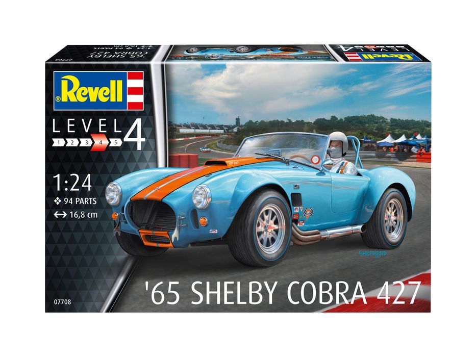 SAMOCHÓD model 1/24 Revell 07708 samochód 65 SHELBY COBRA 427