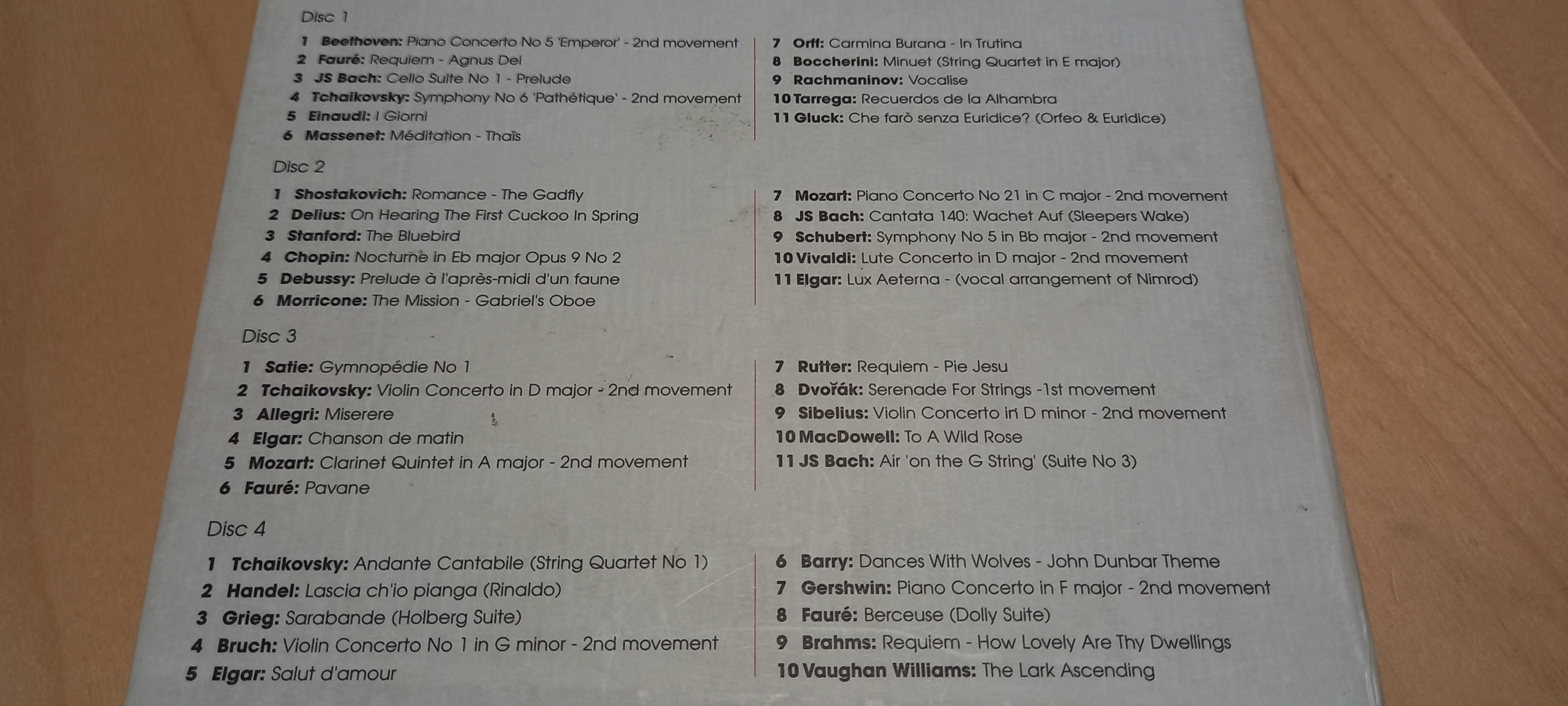 4xCD Classic FM Smooth Classics 2003 muzyka klasyczna