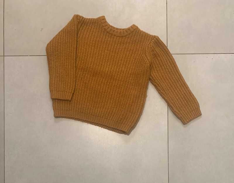 Zara, brązowy sweter, rozm. 98