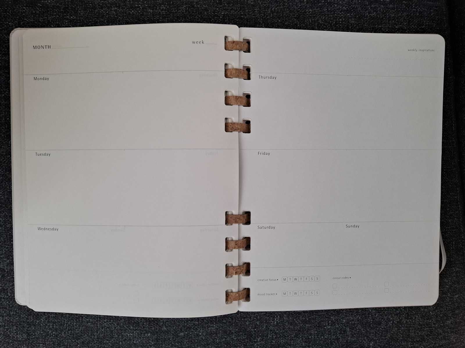 kalendarz bez dat Moleskine eko undated planner