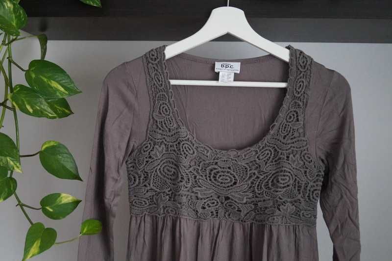 bonprix b.p.c. sukienka tunika bluzeczka  XS 34 kolory ziemi BOHO nowa