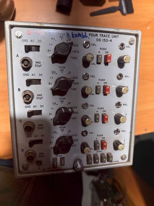 Oscyloskop Unitra OS 150-4 - przystawka 4 kanałowa, cena za 2szt