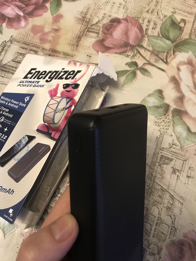 Powerbank повербанк energizer з безпровідною зарядкою 20000мАг