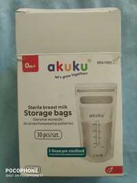 Пакети для зберігання заморозки грудного  молока Akuku 25 штук
