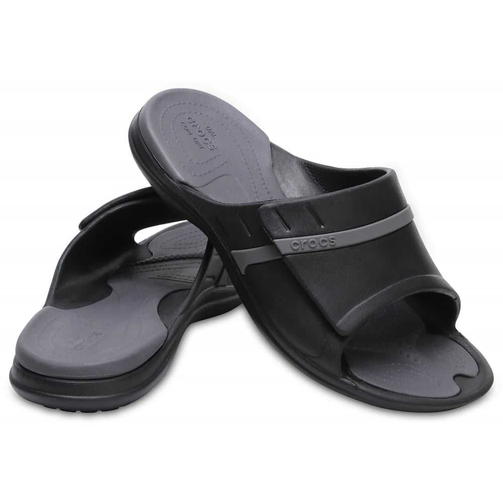 Crocs Modi Sport Slide графитовые тапочки унисекс. 38,5