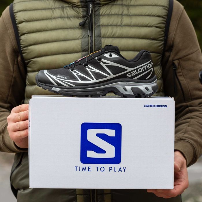 Кросівки Salomon XT-6 Gore-Tex Black/Silver premium