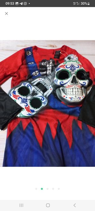 Карнавальний костюм на Хеловін череп,зомбі,скелет,вампір