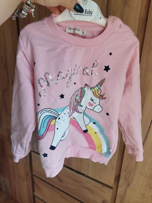 Bluza dla dziewczynki z jednorożcem r.92