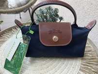 Longchamp Le Pliage XS Original Pouch Handbag mini torebka Navy Blue