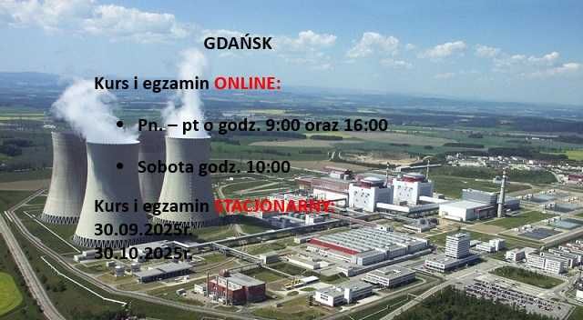 GDAŃSK uprawnienia energetyczne G1/2/3 kursy i egzaminy 30.09.2025r.