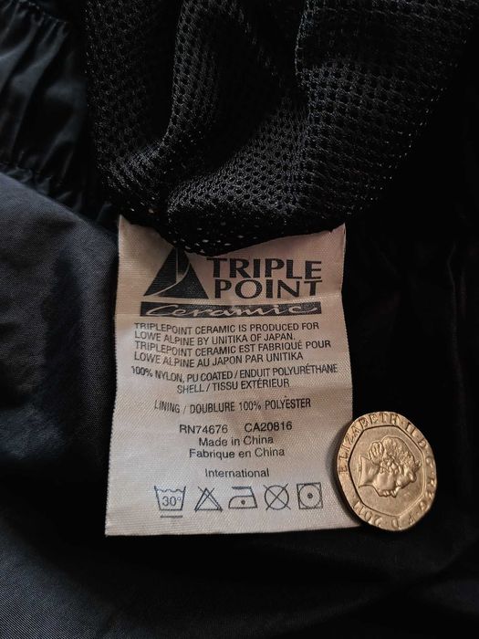 Lowe Alpine Waterproof Nylon Outdoor Rain Pants Trousers Black