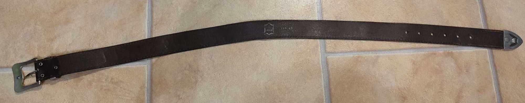 pasek skórzany męski - LEVI'S STRAUSS 501 -brązowy dł.97cm, szer.4,5cm