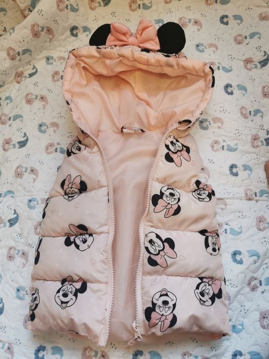 Gruby bezrękawnik  ocieplany na jesień.