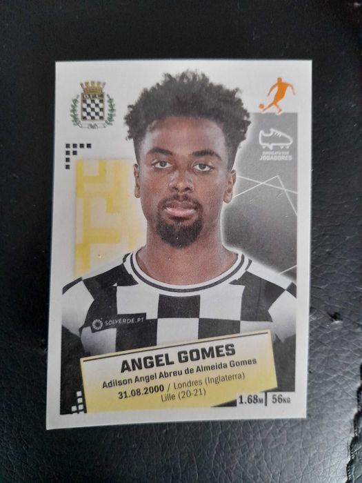 Cromo futebolista Angel Gomes