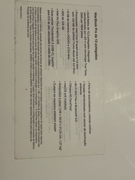 Macbook Pro 2019 - A2159