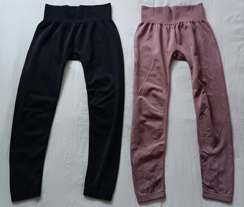 Zestaw: Kimjaly 2 sztuki Legginsów 7/8 do jogi dynamicznej damskie S