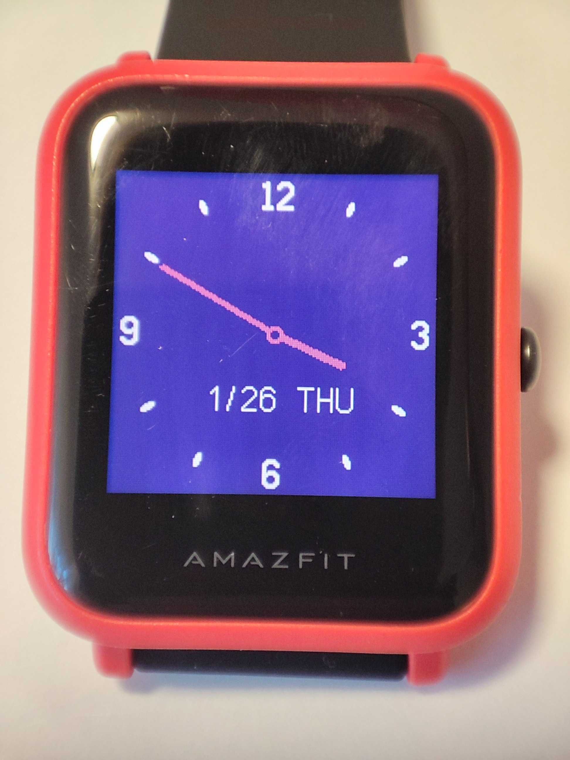 Смарт часы Xiaomi Amazfit Bip GPS A1608 CinnabarRed отличное состояние
