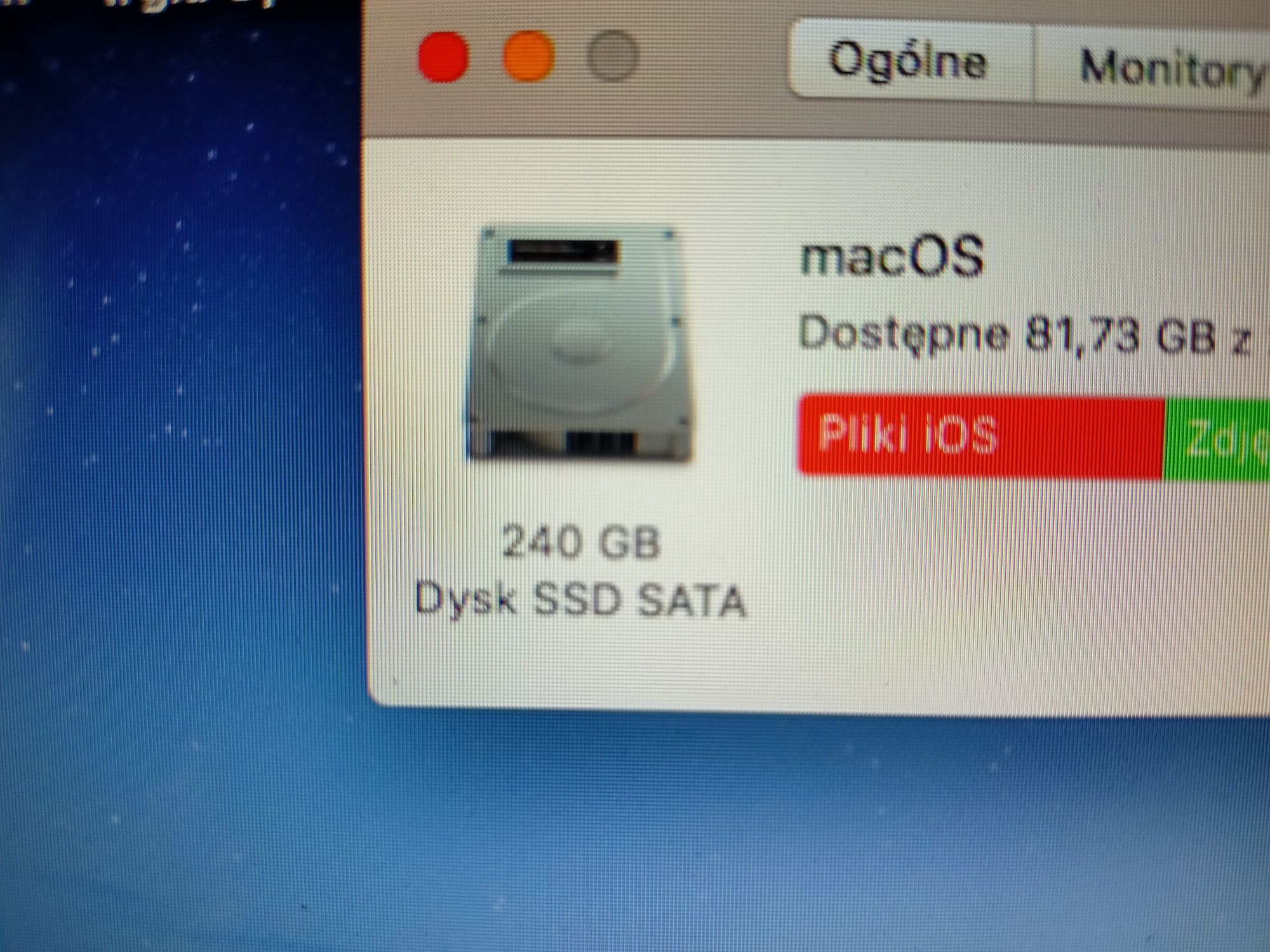 MacBook Pro 13" i7 8GB 240GB SSD