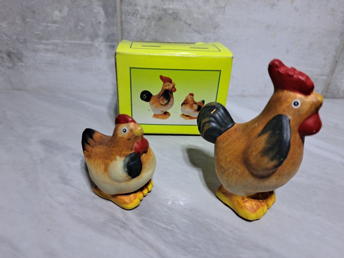 Figurki kogut i kurka