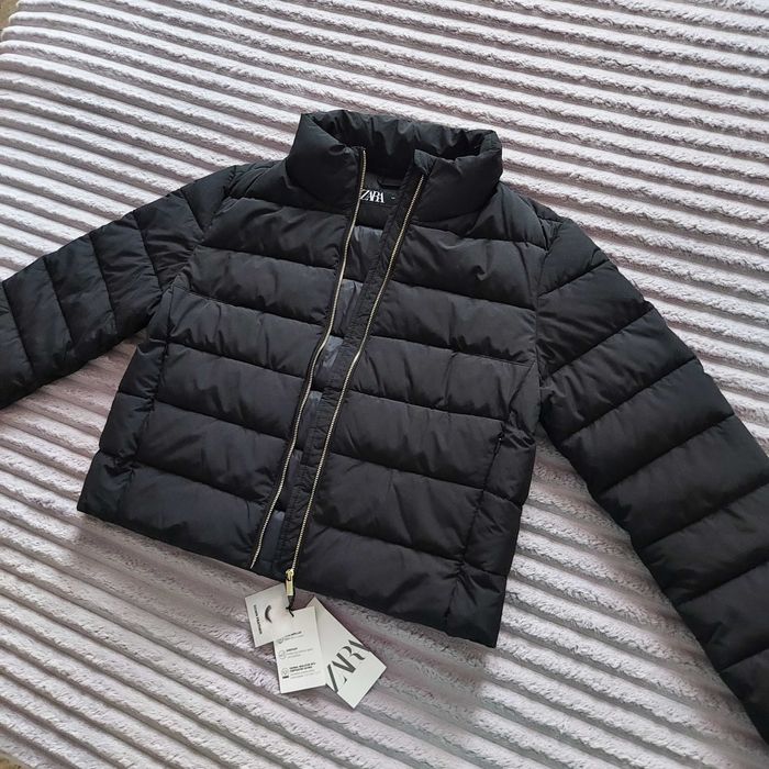 Куртка пуффер S Zara осінь зима водовідштовхувальна жіноча нова колекц