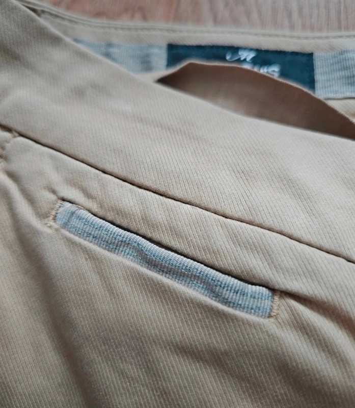 Spodnie męskie beżowe eleganckie premium Mason's rozmiar 48 W31