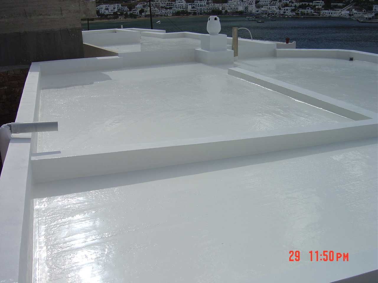 Dachy płaskie, hydroizolacje balkonów tarasów fundamentów zbiorników.