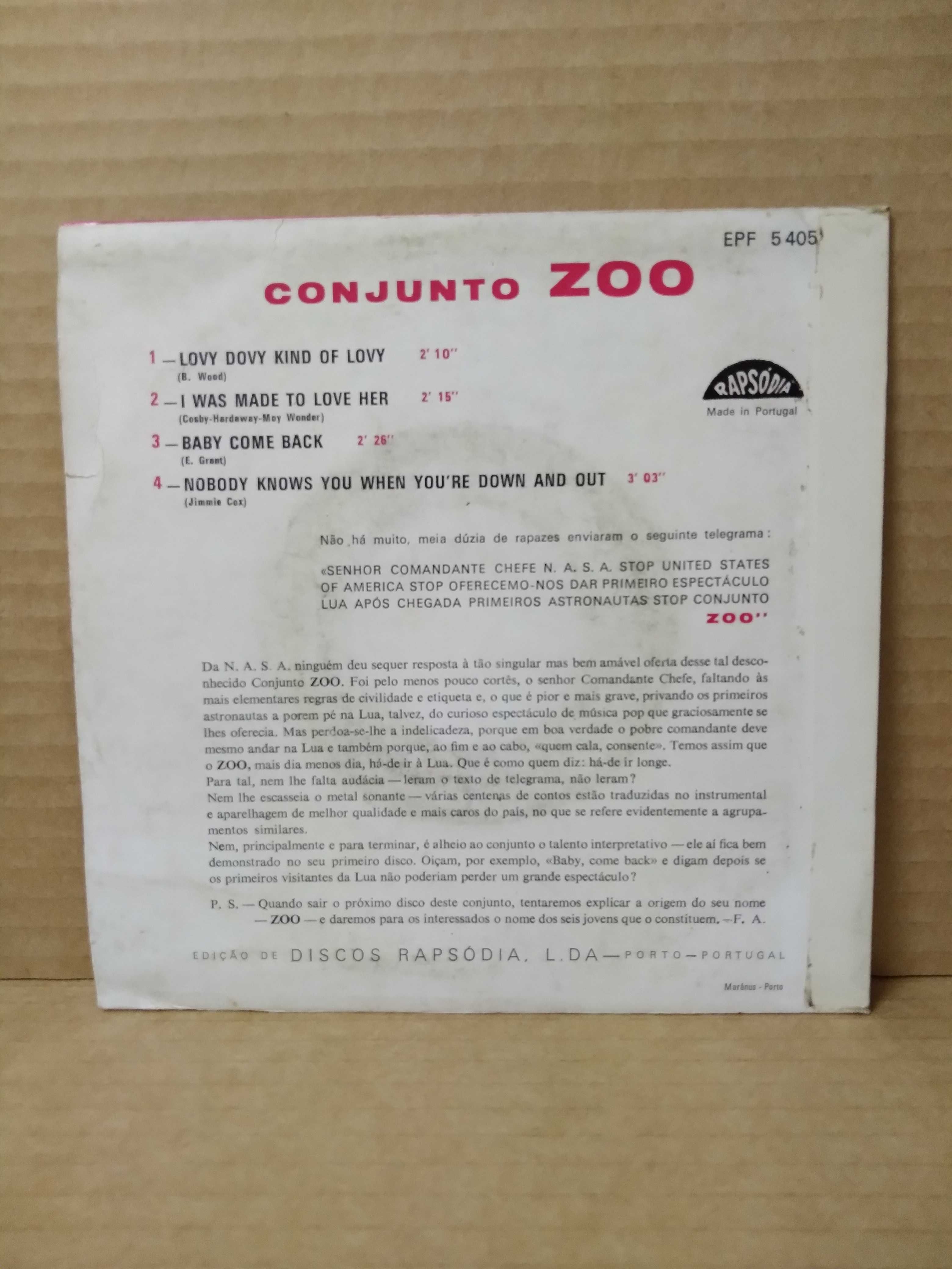 EP - CONJUNTO ZOO - rock português (1969)