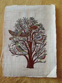 Papirus egipski drzewo życia, płodności plakat obrazek