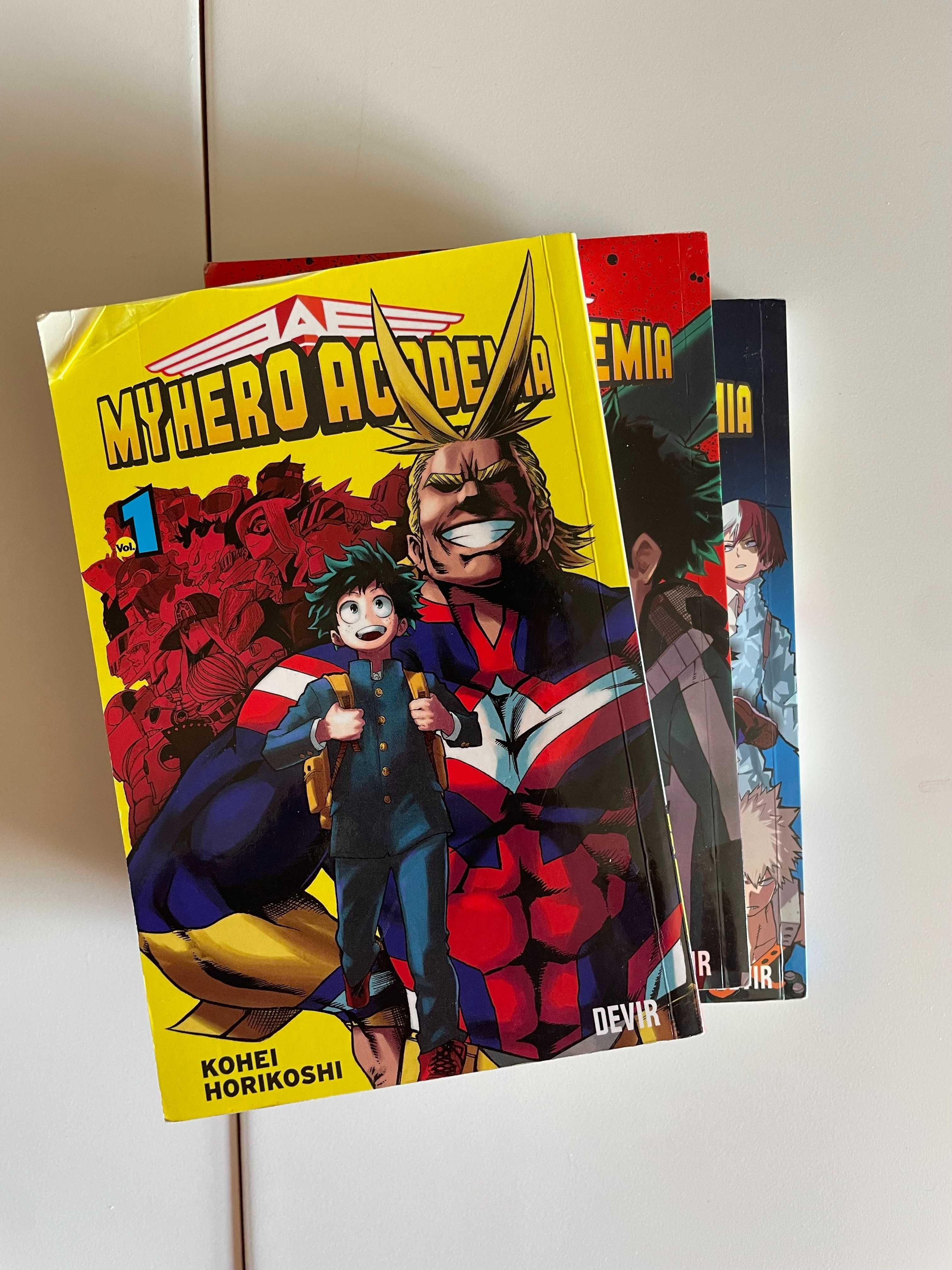 My Hero Academy - Livro 1, 2 e 3