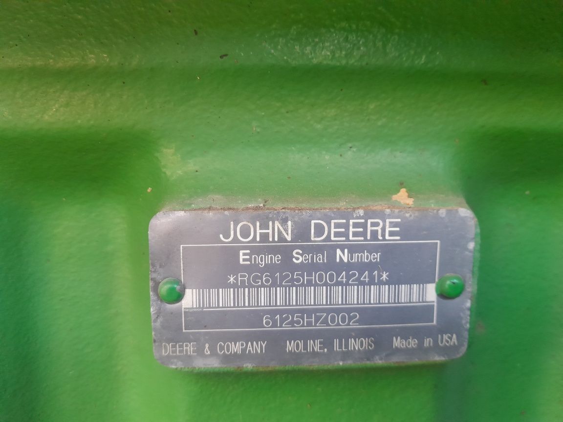 Parts Engine części silnik John Deere 6125H 12,5 litra