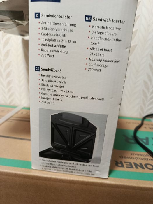 Сендвіч-Тостер IDEEN WELT 750 Вт