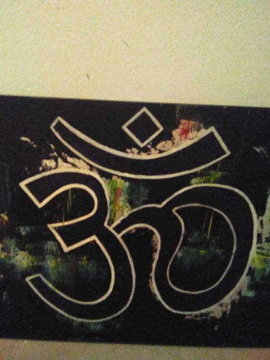 Pintura óleo em tela, Simbolo Yoga