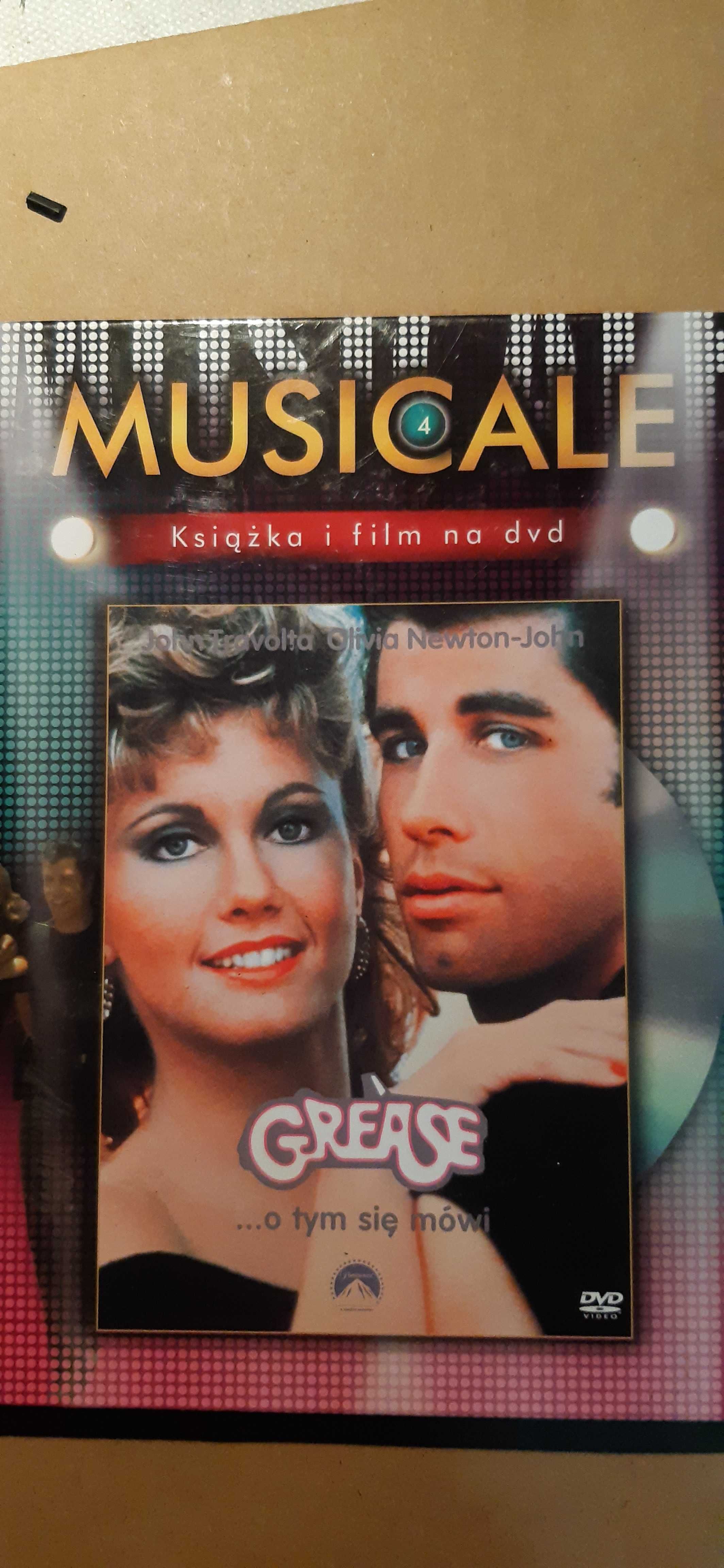 dvd film z książeczką musical greace john travolta