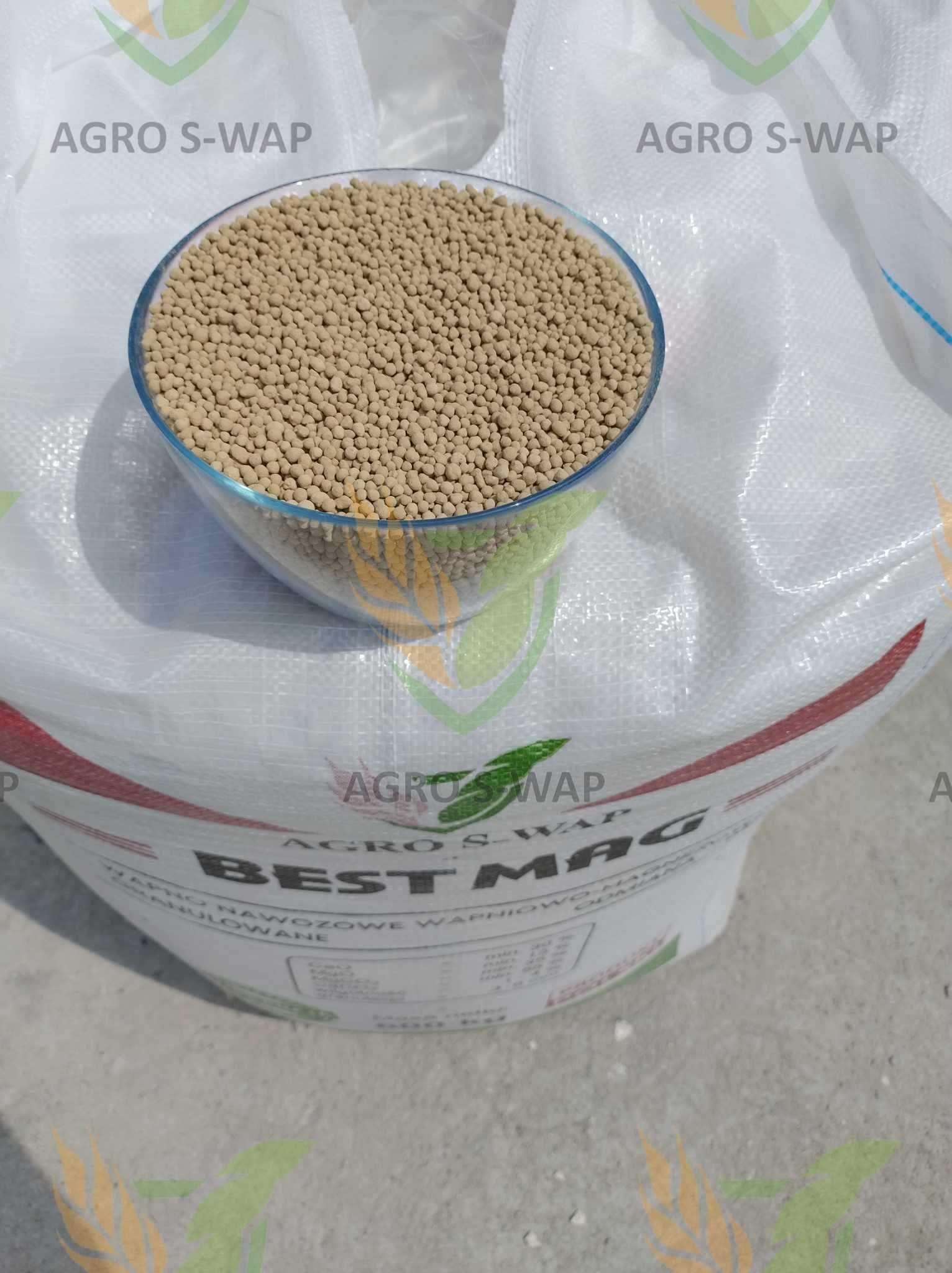 Wapno nawozowe PRODUCENT granulowane magnezowe, węglanowe czarna kreda