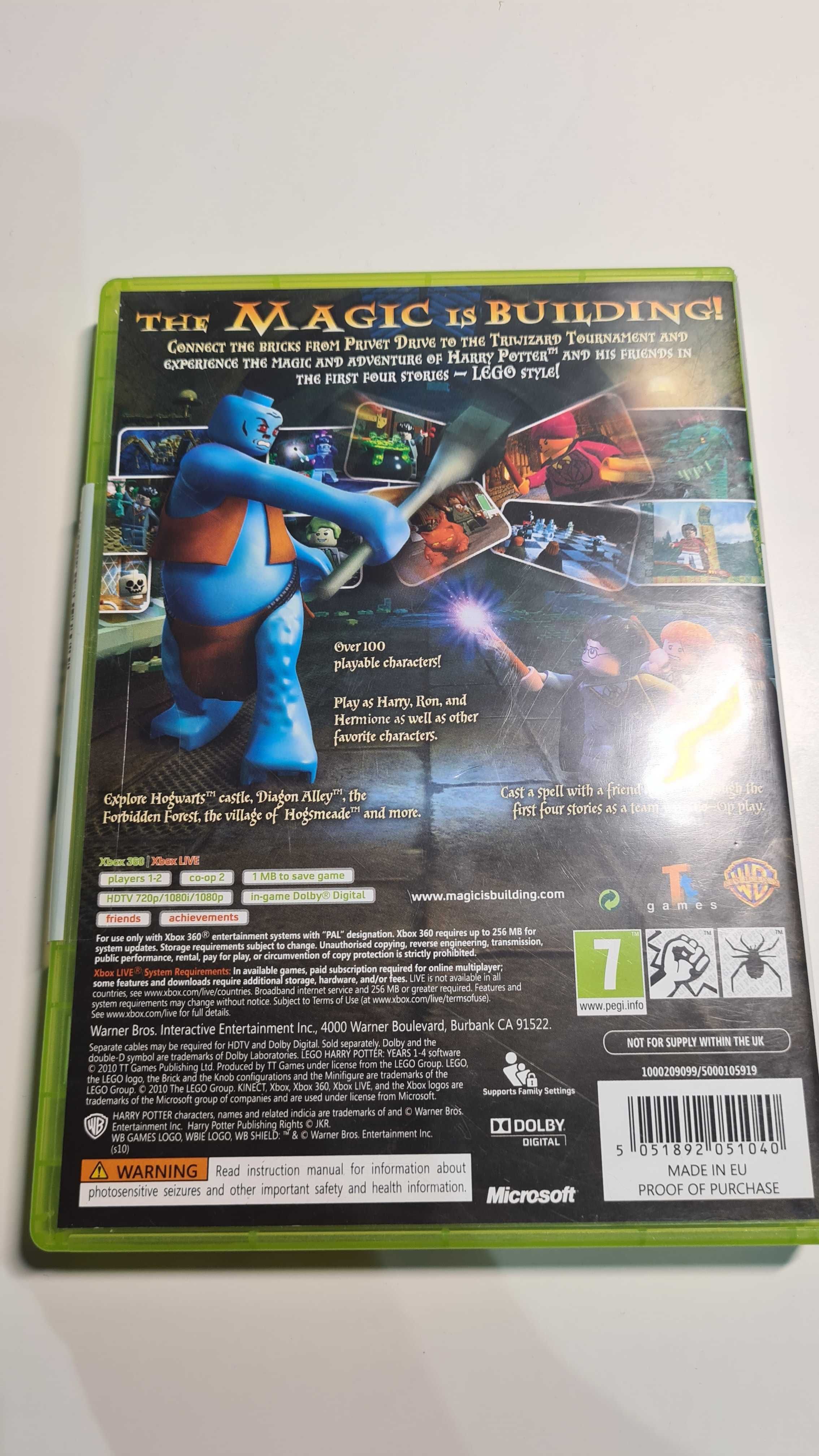 LEGO Harry Potter Years 1-4 (Lata 1-4) PL Xbox 360 Classics stan bdb
