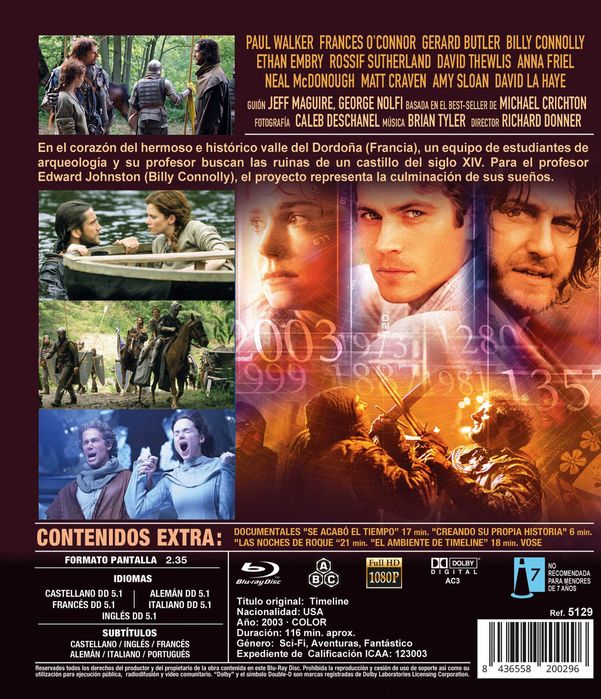 Timeline/Resgate no Tempo (Blu-Ray)-Importado