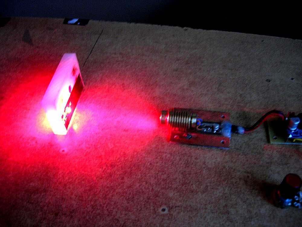 Mocna dioda laserowa czerwona o mocy 250 mW