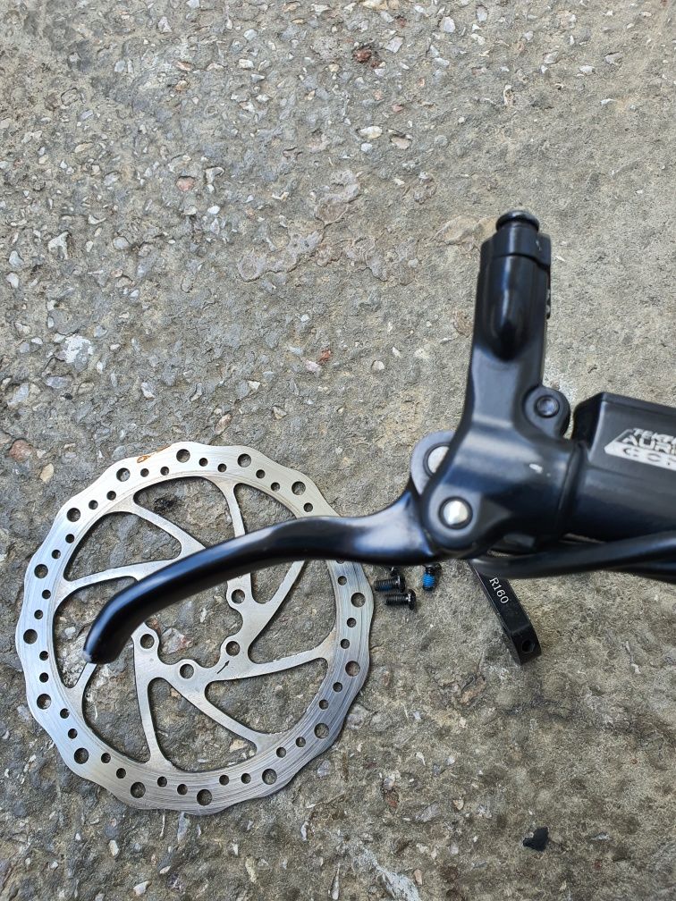 Hamulec tarczowy hydrauliczny Tektro Auriga Comp tył 140cm sprawny