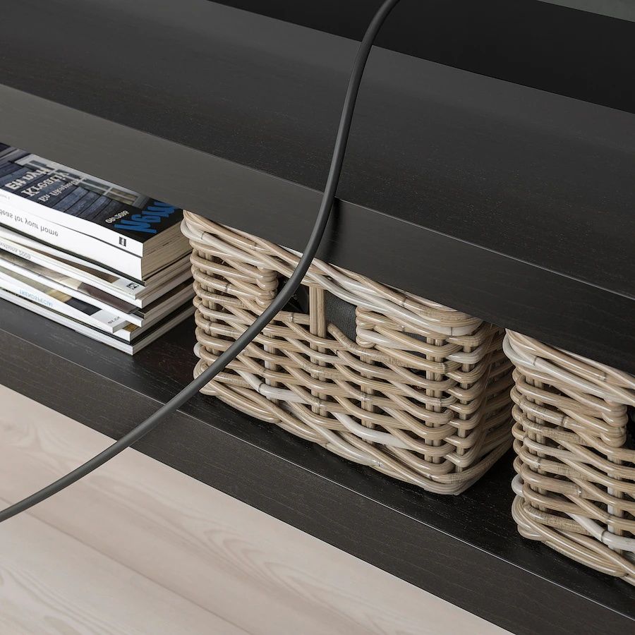 Szafka pod TV, czarnybrąz, 120x35x36 cm LACK