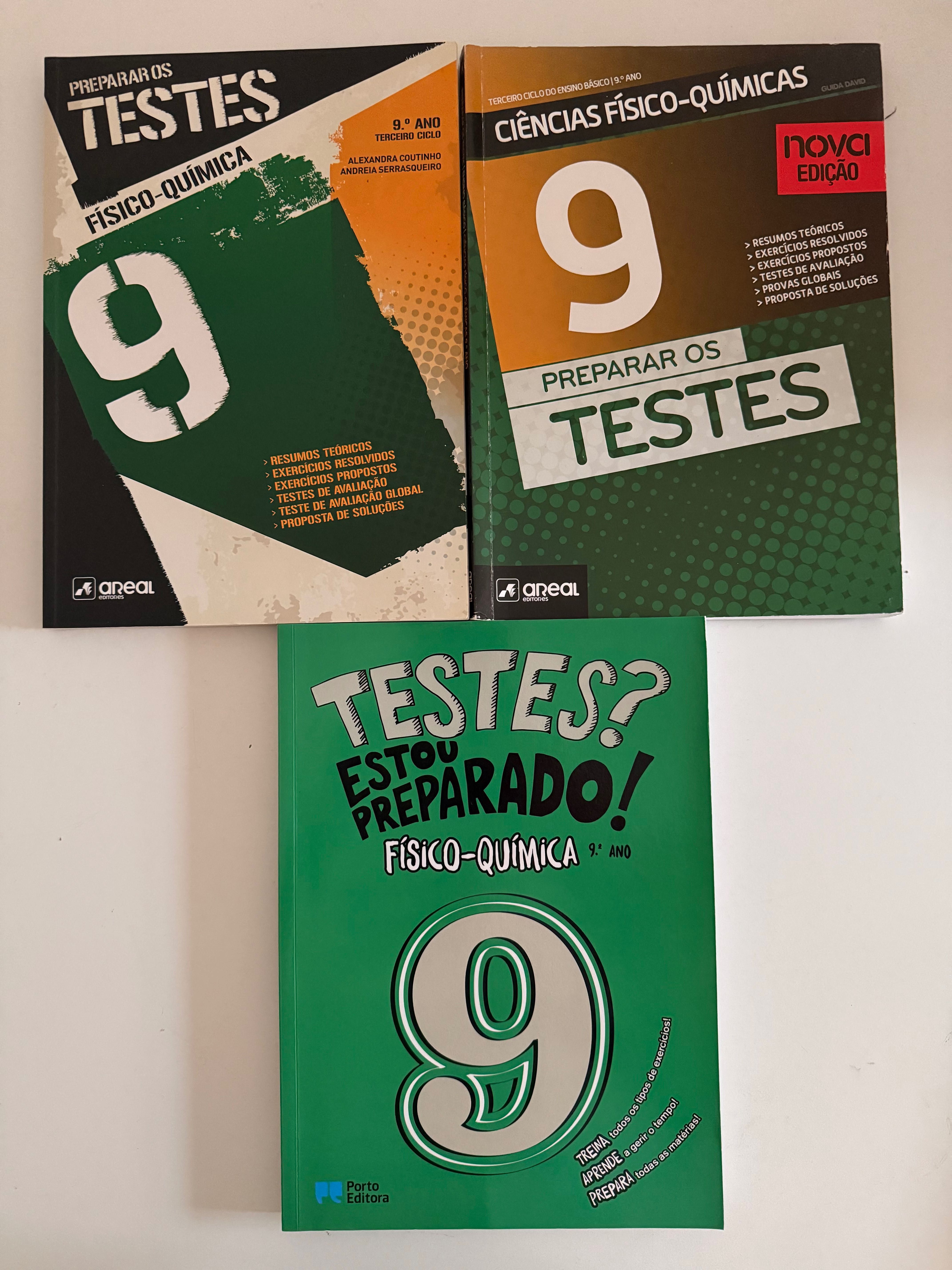Manuais, Cadernos e livros de Exercícios - 9.º Ano