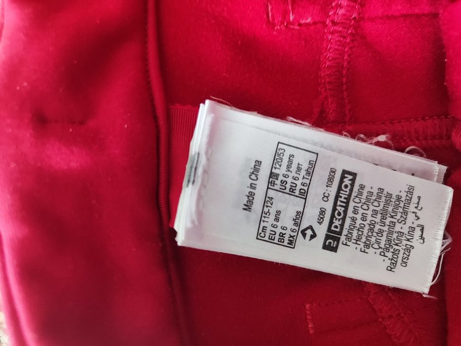 Piękne malinowe bryczesy dla dziewczynek Fouganza stan bdb