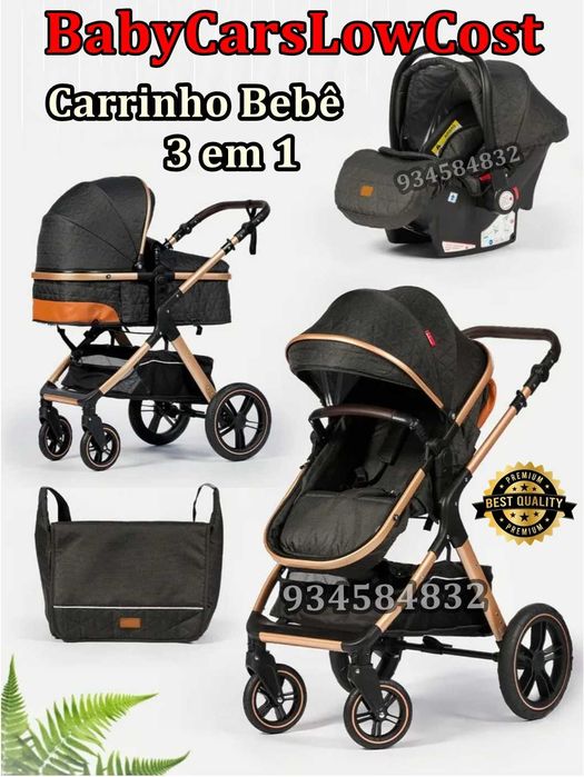 * CARRINHO DE BEBÉ TRIO * 3 em 1 * NOVOS * Oportunidade + Ofertas *