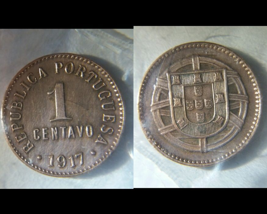 Lote de 8 moedas de 1, 2, 5, 10 e 50 centavos (Republica Portuguesa)