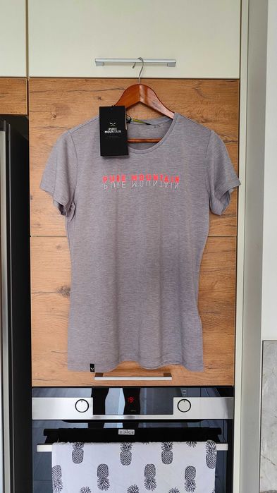 Salewa Pure Mountain Dry W S/S Cena sklep. 192 zł heather grey melange