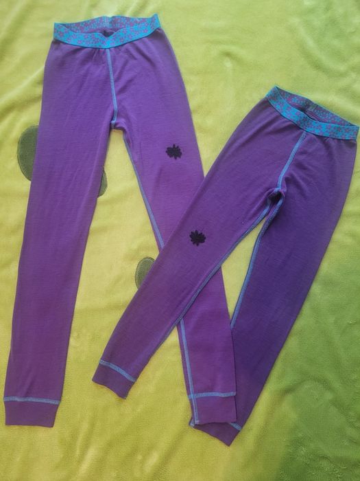 Spodenki r 110 116 Cubus leginsy wełniane jak merino termiczne spodnie