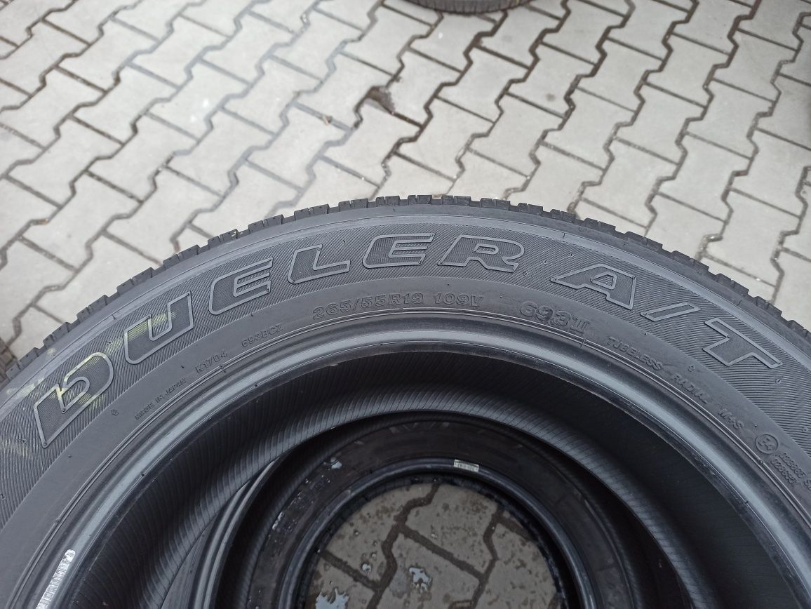 265/55/19 Bridgestone Dueler A/T 2 sztuki