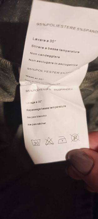 Komplet damski bluza koszulowai szerokie spodnie , welurowy, khaki.