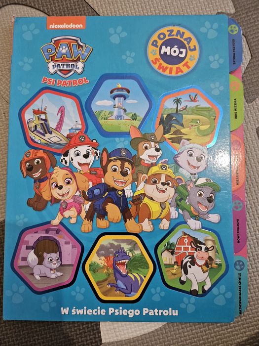 Ksiazka psi patrol paw patrol poznaj moj swiat w świecie psiego patrol